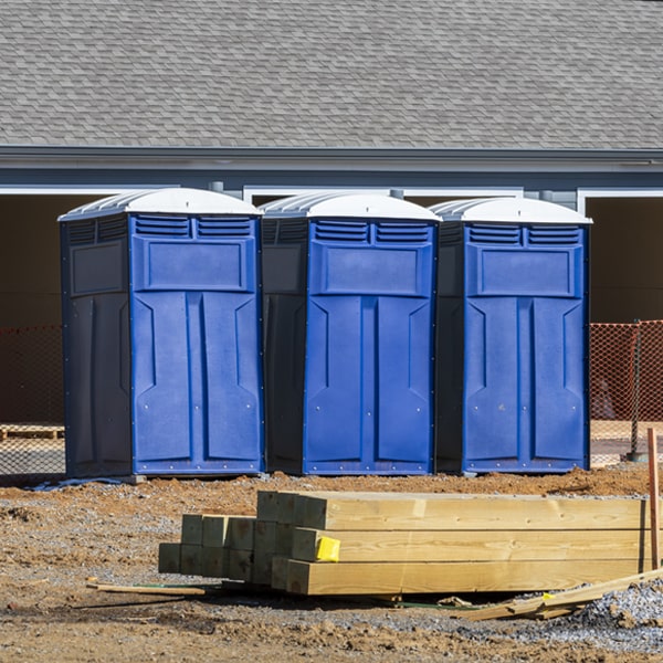 are there any restrictions on where i can place the portable restrooms during my rental period in Barlow